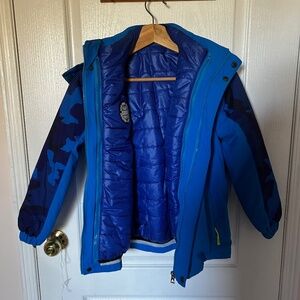 3 in 1 Kids Waterproof Jacket Size 8/10